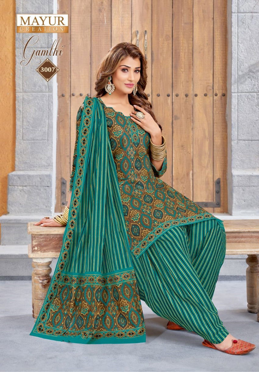 Gamthi Vol 3 By Mayur Printed Cotton Dress Material Catalog
